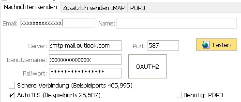 Email senden OAUTH2-Client bei Microsoft bauen
